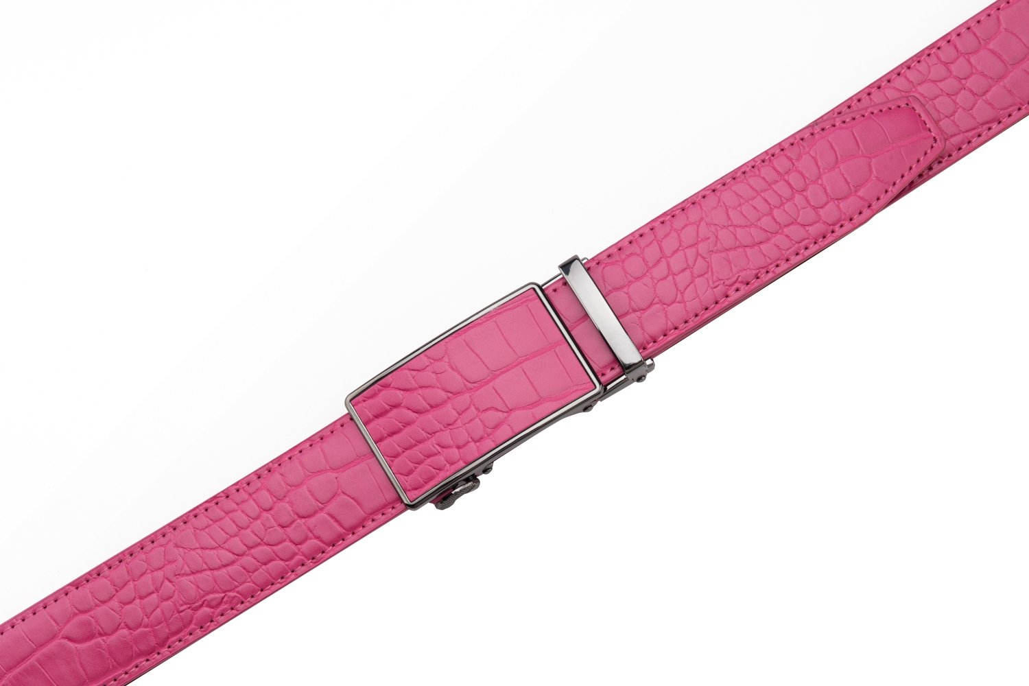 Croc‑Embossed Leather Ratchet Belt LA2091C - Image 25