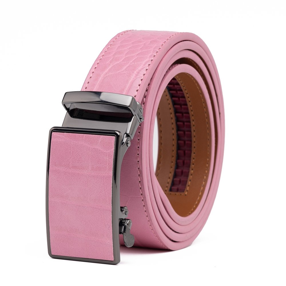 Croc‑Embossed Leather Ratchet Belt LA2091C - Image 26