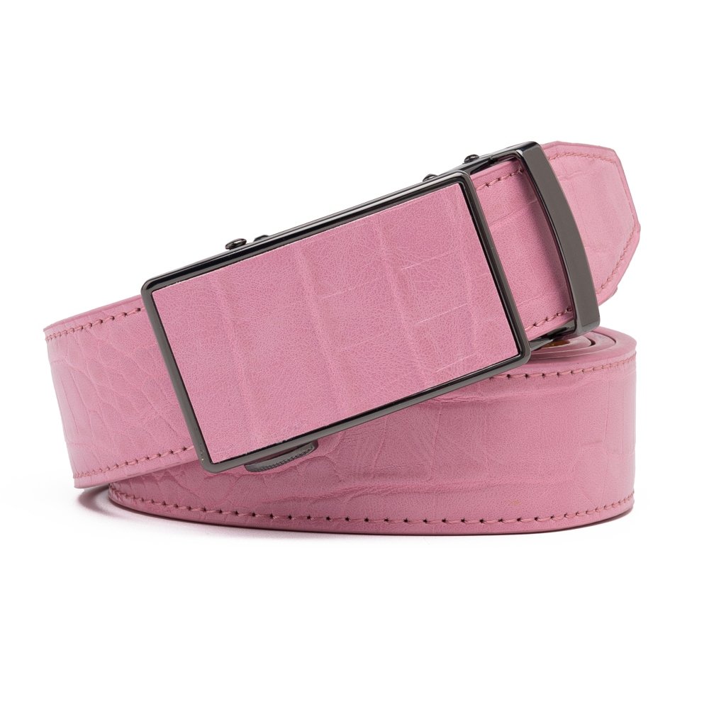 Croc‑Embossed Leather Ratchet Belt LA2091C - Image 27