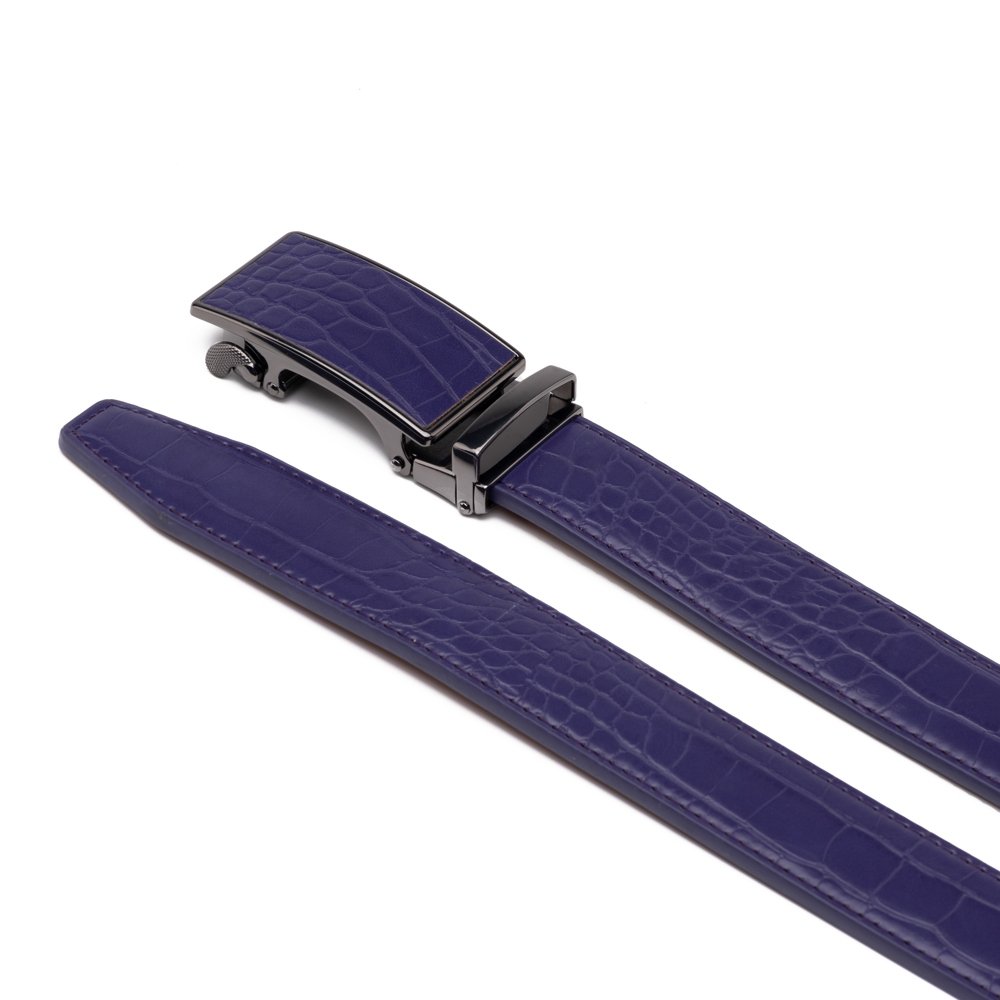 Croc‑Embossed Leather Ratchet Belt LA2091C - Image 32