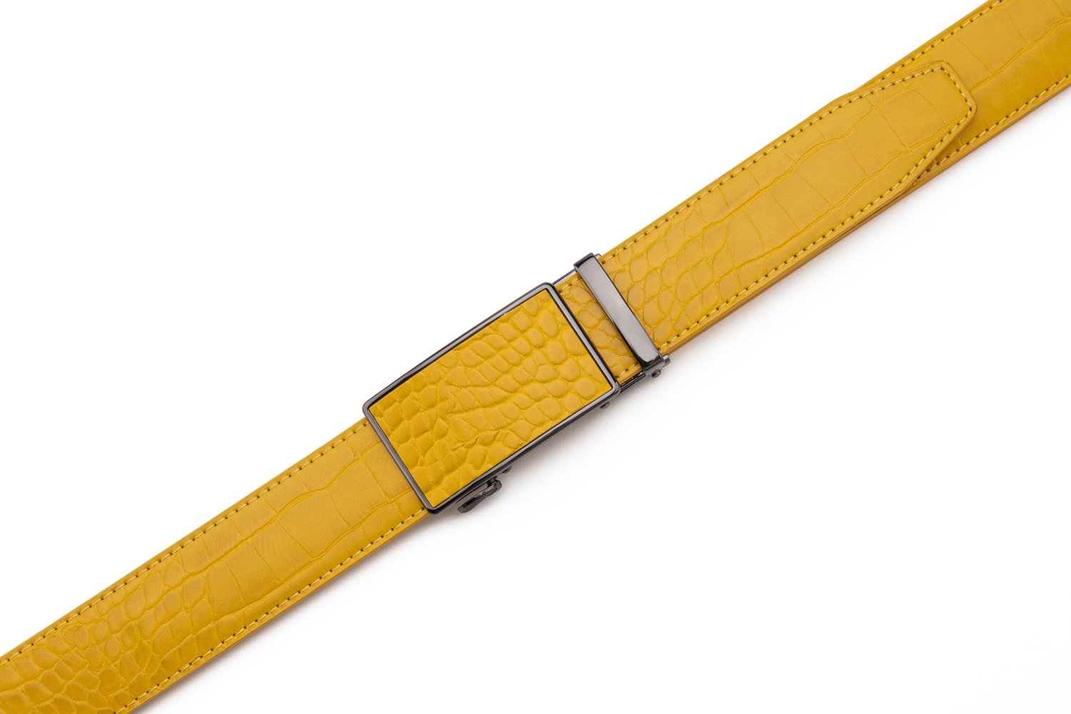Croc‑Embossed Leather Ratchet Belt LA2091C - Image 45