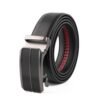 Minimalist Textured Red Teeth Ratchet Buckle Business Belt LA2092