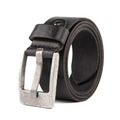 Distressed Genuine Leather Single Prong Buckle Belt LA2093