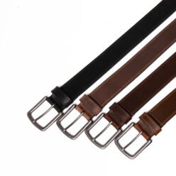 Alternative view of Genuine Leather Single Prong Buckle Belt LA2097