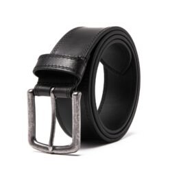 Alternative view of Genuine Leather Single Prong Buckle Belt LA2097
