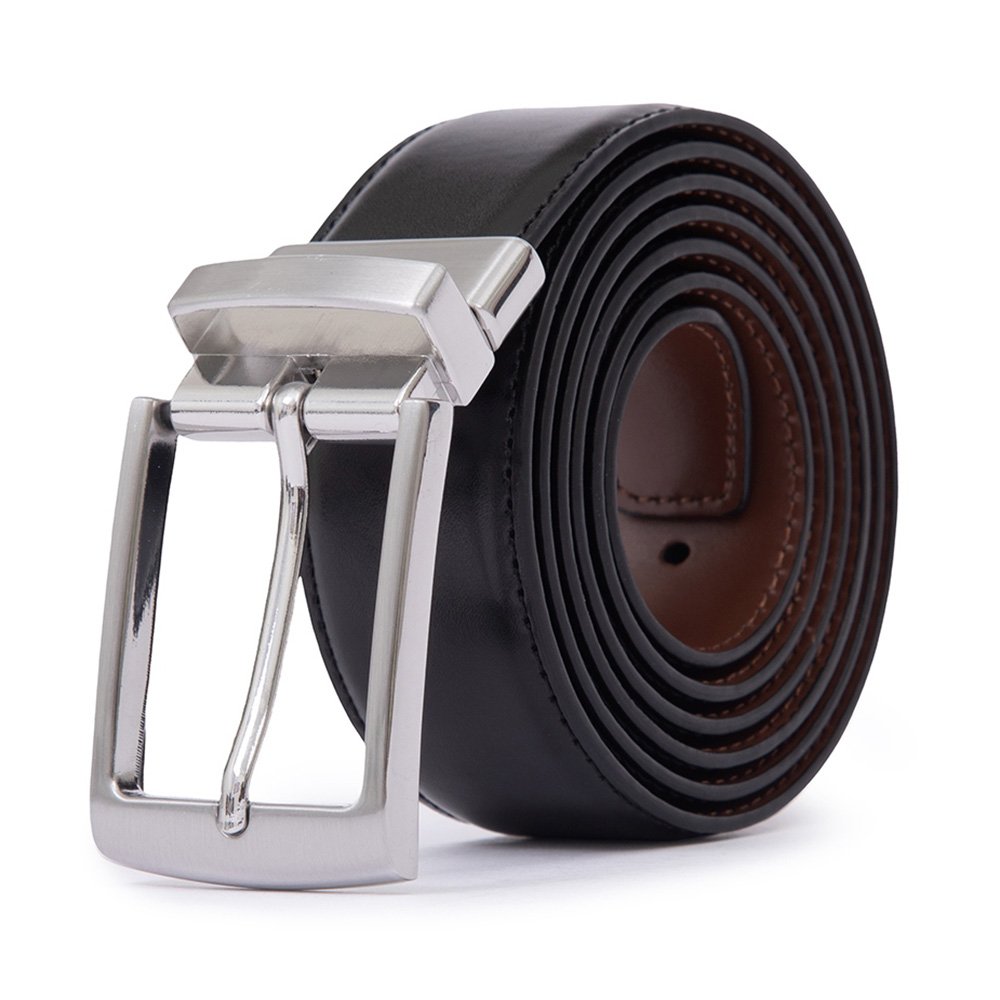 Reversible Genuine Leather Single Pin Buckle Belt LA2099R