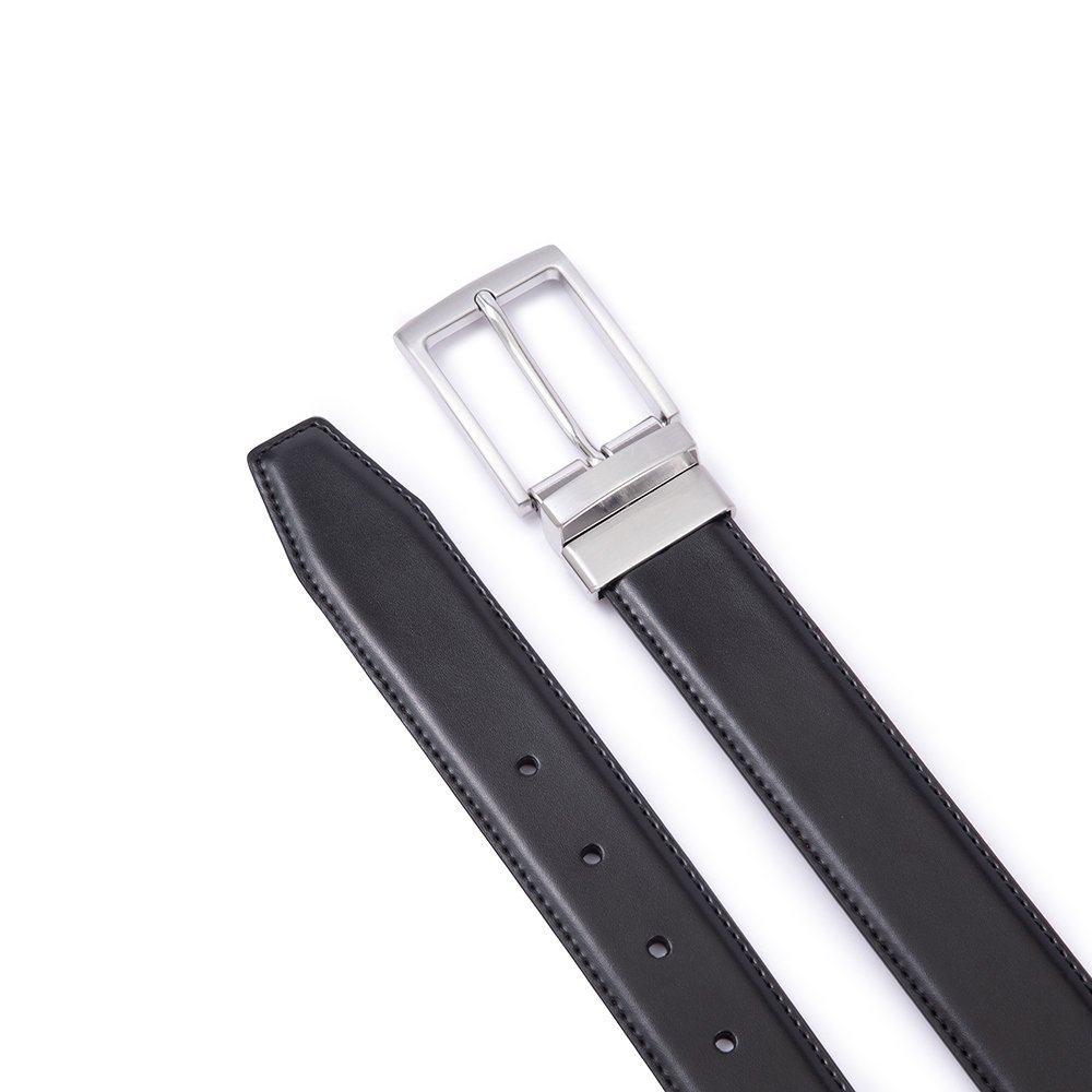 Reversible Genuine Leather Single Pin Buckle Belt LA2099R - Image 5