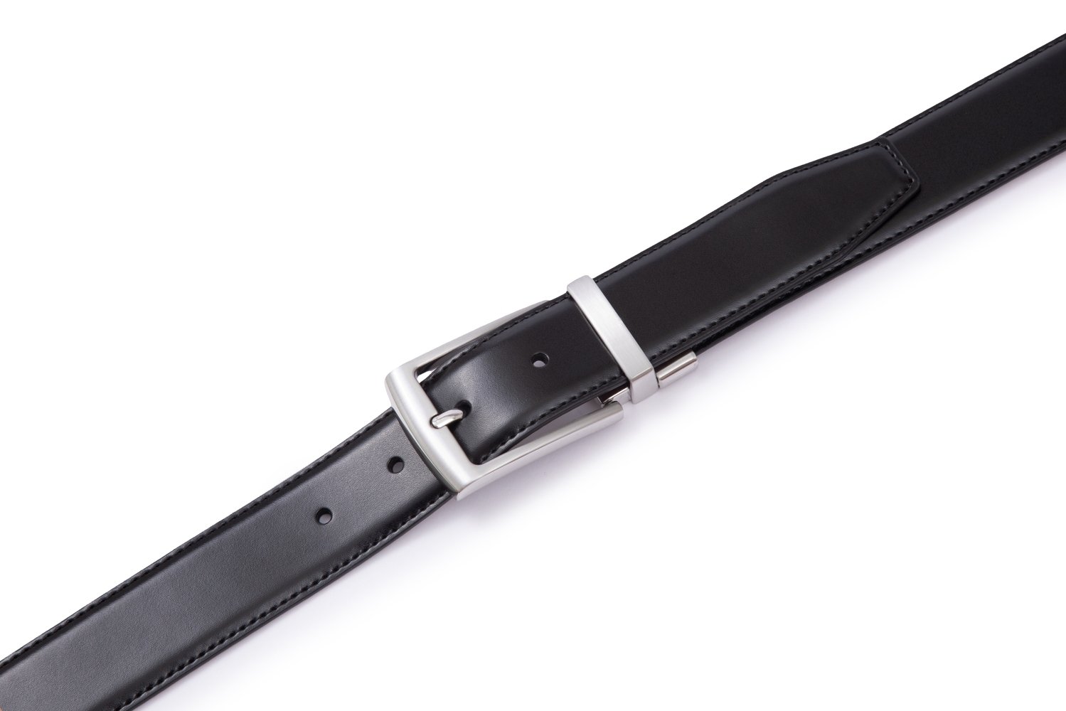 Reversible Genuine Leather Single Pin Buckle Belt LA2099R - Image 6