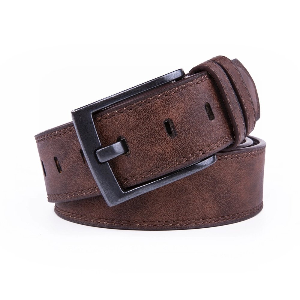 PU Leather Single Prong Buckle Belt LA3001 - Image 7