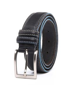 Alternative view of Casual Dress Black Full Grain Leather Mens Designer Belt