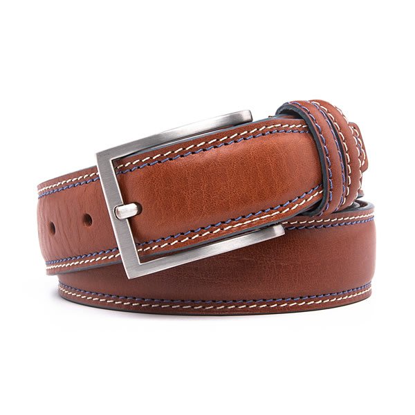 Casual Dress Black Full Grain Leather Mens Designer Belt - Image 7