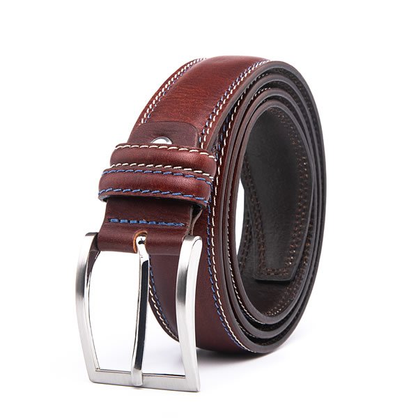 Casual Dress Black Full Grain Leather Mens Designer Belt