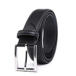 Adjustable Cognac Vintage Full Grain Genuine Leather Belt for Men