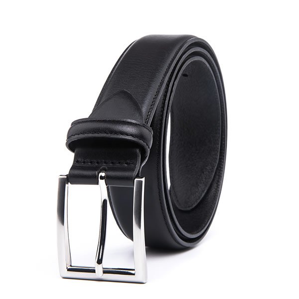 Adjustable Cognac Vintage Full Grain Genuine Leather Belt for Men