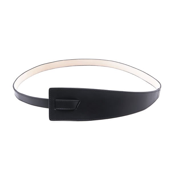 PU Leather Knotted Tie Waist Dress Belts Without Buckle For Ladies