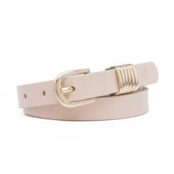 Ladies Thin Skinny  Genuine Leather Belts with Pin Buckle for Dress