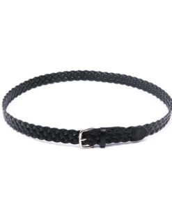 Ladies German Bonded Leather Web Braided Belts Casual Women