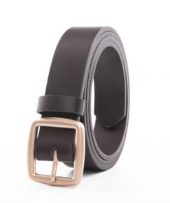 Alternative view of Lady  PU Leather Plain Belts with Square Pin Buckle for Jeans