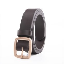 Alternative view of Lady  PU Leather Plain Belts with Square Pin Buckle for Jeans