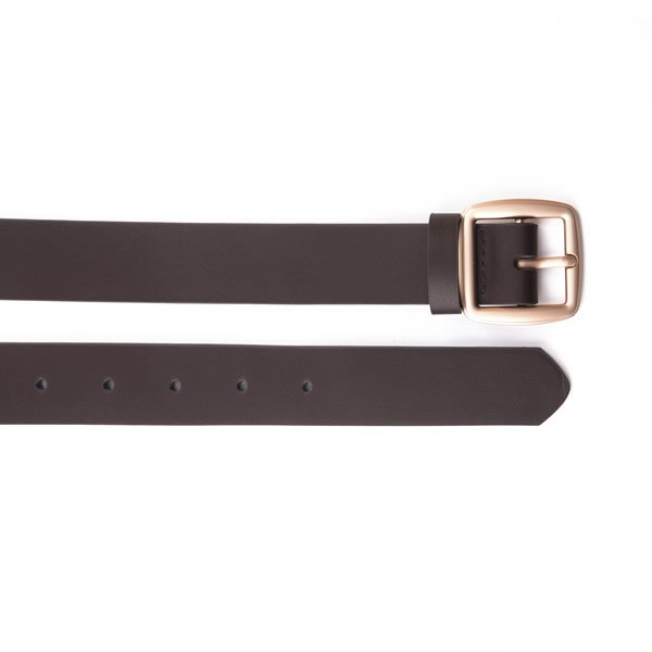Lady PU Leather Plain Belts with Square Pin Buckle for Jeans - Image 3