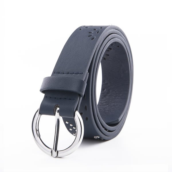 Retro Vintage Hollow out Rivet Studded Leather Metal Belt for Women - Image 4