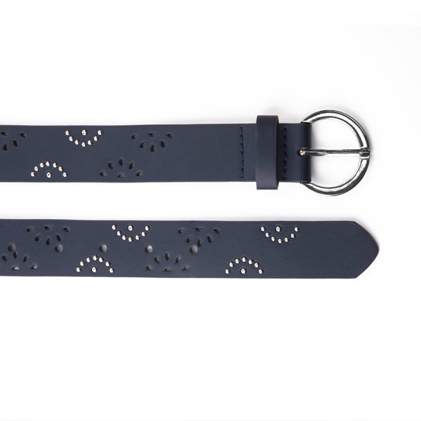 Retro Vintage Hollow out Rivet Studded Leather Metal Belt for Women - Image 6