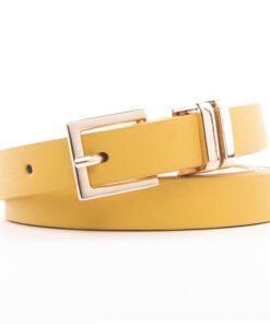 Lady Strap Wrap Fashion Belt with Pin Buckle Plus Two Metal Loops