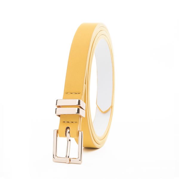 Lady Strap Wrap Fashion Belt with Pin Buckle Plus Two Metal Loops - Image 5