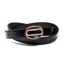 Snake Skin Print PU Leather Designer Waistband Jeans Belt for Female