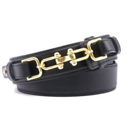 Women PU Leather  Fashion Waist Belts With Interlocking Buckle