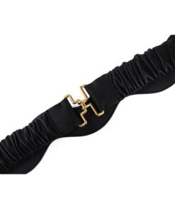 Alternative view of Lady Stretch Elastic  Fashion Waist Belt for Dress with Interlocking Buckle
