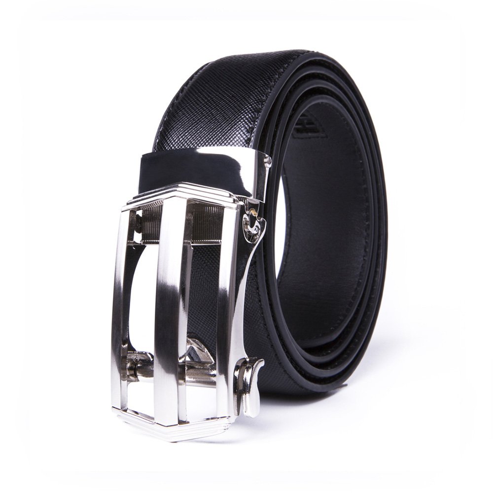 Men's Leather Ratchet Belt – Trim-to-Fit Dress & Casual Style | LA1221