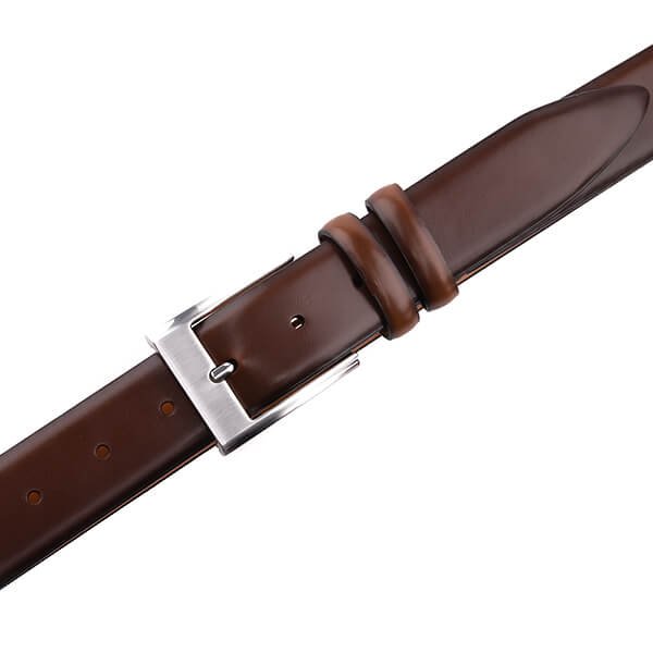 Vintage Classic Brown Genuine Leather Belt for Men - Image 4