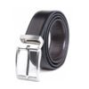 Reversible Pin Belt Buckle Mens PU Leather Belt CA1102