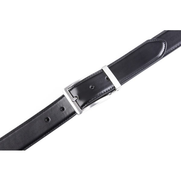 Reversible Pin Belt Buckle Mens PU Leather Belt CA1102 - Image 3
