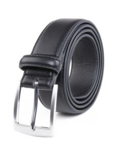 Formal Black PU Leather Belt for Men