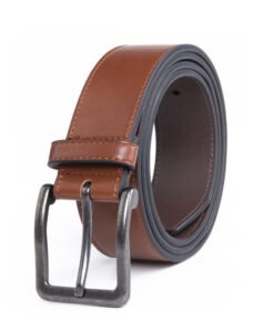 Causual Antique Black PU Leather Belt Men