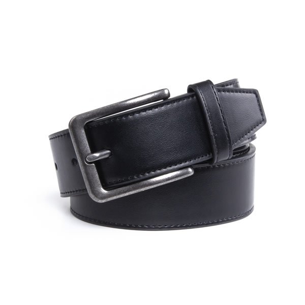 Causual Antique Black PU Leather Belt Men CA2001 - Image 3