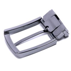 Alternative view of Leather Belt for Men Clip Metal Belt Buckle Black