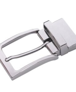 Genuine Leather Belt Silver Reversible Belt Buckle