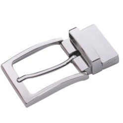Genuine Leather Belt Silver Reversible Belt Buckle
