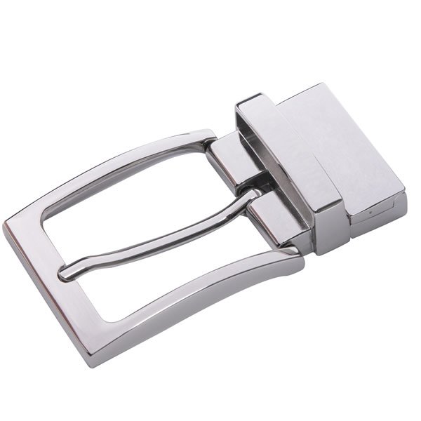 Genuine Leather Belt Silver Reversible Belt Buckle