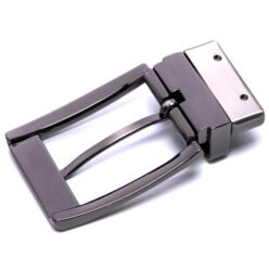 Alternative view of Pu Leather Bel Zinc Alloy Brushed Belt Buckle Mens Reversible