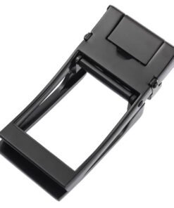Alternative view of Leather Belt Automatic Belt Buckle Black Mens