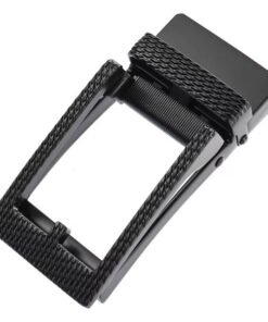Leather Belt Automatic Belt Buckle Black Mens