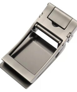 Alternative view of Casual Dress Alloy Gunmetal Sliding Belt Buckle Automatic
