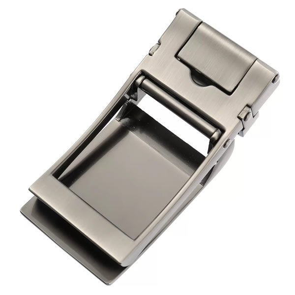 Casual Dress Alloy Gunmetal Sliding Belt Buckle Automatic - Image 2