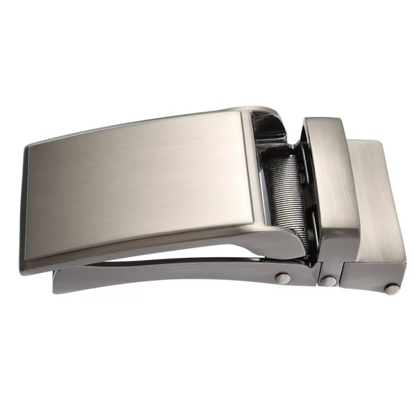 Casual Dress Alloy Gunmetal Sliding Belt Buckle Automatic - Image 3