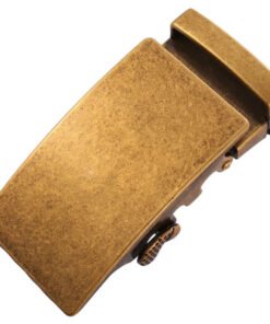 Alternative view of Brushed Matt Gunmetal Ratchet Slide Belt Buckle Adjustable
