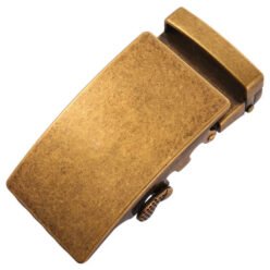 Alternative view of Brushed Matt Gunmetal Ratchet Slide Belt Buckle Adjustable